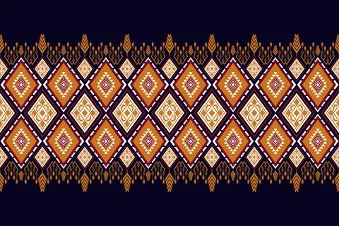 Geometric ethnic pattern seamless design for background ,Tribal geometric Stockillustratie