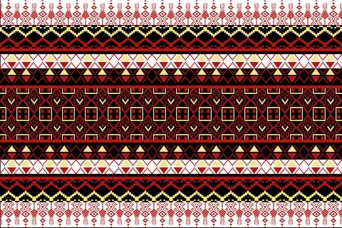 Geometric ethnic pattern seamless design for background ,Tribal geometric Stockillustratie