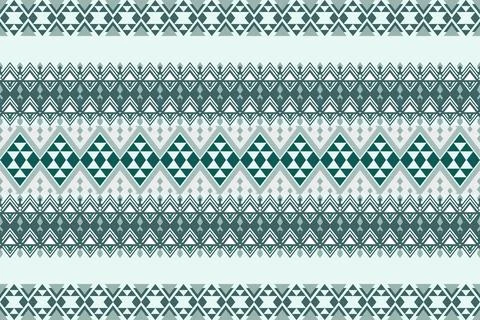 Geometric ethnic pattern seamless design for background ,Tribal geometric Stock Illustration
