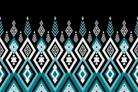 Geometric ethnic pattern seamless design for background ,Tribal geometric 스톡 일러스트