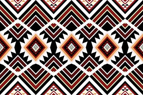 Geometric ethnic pattern seamless design for background ,Tribal geometric Stockillustratie