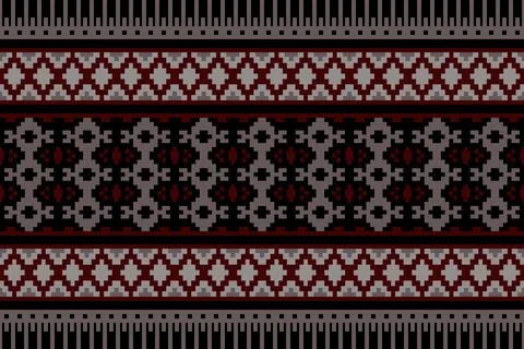 Geometric ethnic pattern seamless design for background ,Tribal geometric Stockillustratie