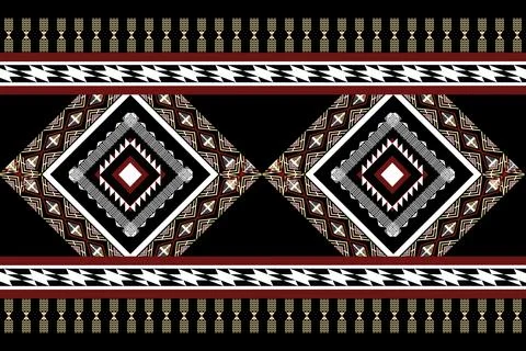Geometric ethnic pattern seamless design for background ,Tribal geometric Stockillustratie