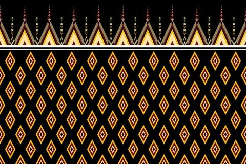 Geometric ethnic pattern seamless design for background ,Tribal geometric 스톡 일러스트
