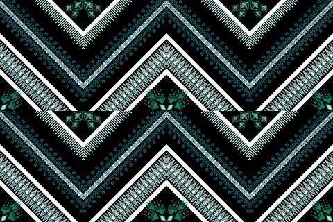 Geometric ethnic pattern seamless design for background ,Tribal geometric 스톡 일러스트