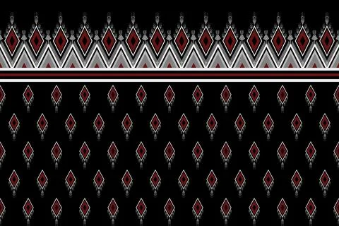 Geometric ethnic pattern seamless design for background ,Tribal geometric 스톡 일러스트