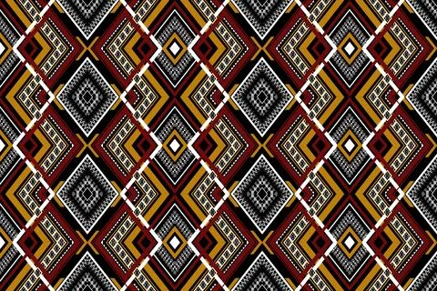 Geometric ethnic pattern seamless design for background ,Tribal geometric 스톡 일러스트