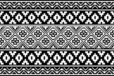 Geometric ethnic pattern seamless design for background ,Tribal geometric イラスト素材