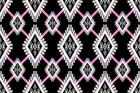 Geometric ethnic pattern seamless design for background ,Tribal geometric Stockillustratie