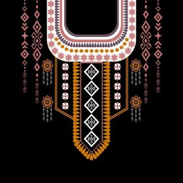 Geometric ethnic pattern seamless design for background ,Tribal geometric Stock Illustration