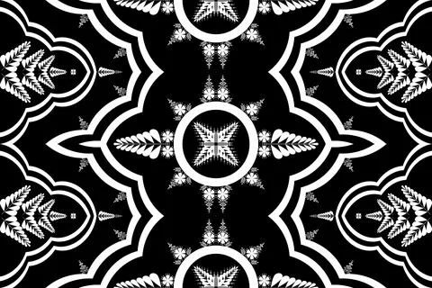 Geometric ethnic pattern seamless design for background ,Tribal geometric Stock Illustration