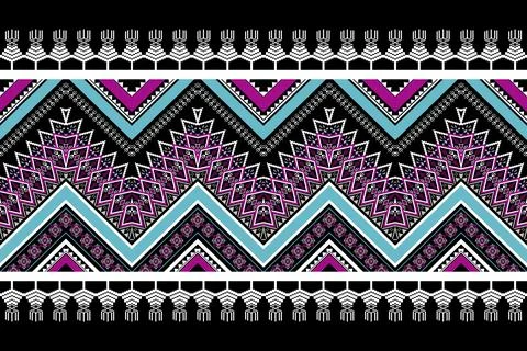 Geometric ethnic pattern seamless design for background ,Tribal geometric Stockillustratie
