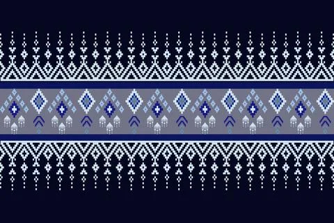 Geometric ethnic pattern seamless design for background ,Tribal geometric 스톡 일러스트