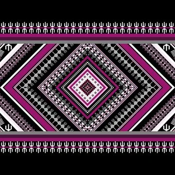 Geometric ethnic pattern seamless design for background ,Tribal geometric 스톡 일러스트