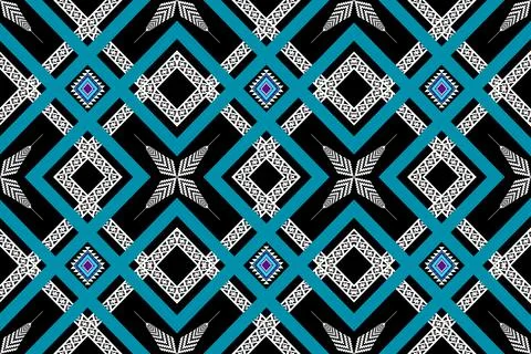 Geometric ethnic pattern seamless design for background ,Tribal geometric Stockillustratie