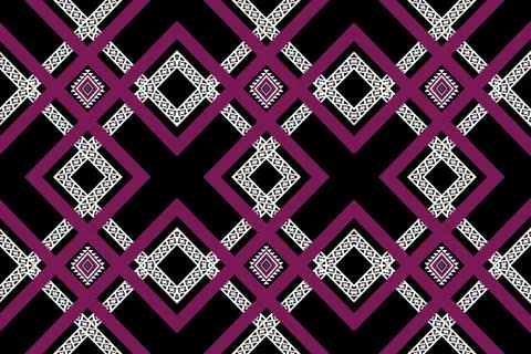 Geometric ethnic pattern seamless design for background ,Tribal geometric 스톡 일러스트