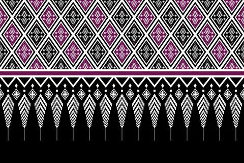 Geometric ethnic pattern seamless design for background ,Tribal geometric 스톡 일러스트