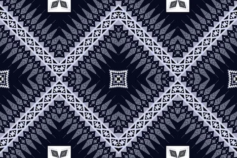 Geometric ethnic pattern seamless design for background ,Tribal geometric イラスト素材