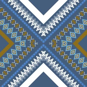 Geometric ethnic pattern seamless design for background ,Tribal geometric イラスト素材