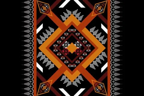 Geometric ethnic pattern seamless design for background ,Tribal geometric 스톡 일러스트