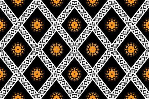 Geometric ethnic pattern seamless design for background ,Tribal geometric Stockillustratie