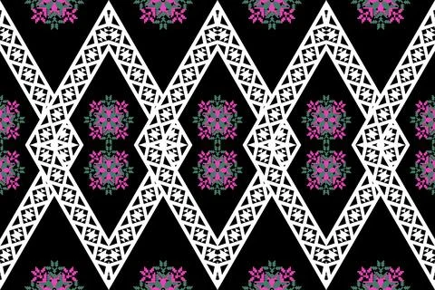 Geometric ethnic pattern seamless design for background ,Tribal geometric 스톡 일러스트