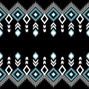 Geometric ethnic pattern seamless design for background ,Tribal geometric Stockillustratie