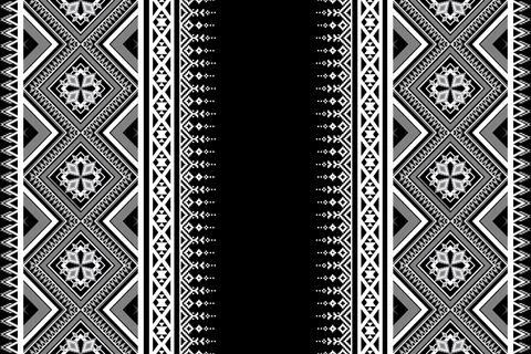 Geometric ethnic pattern seamless design for background ,Tribal geometric 스톡 일러스트