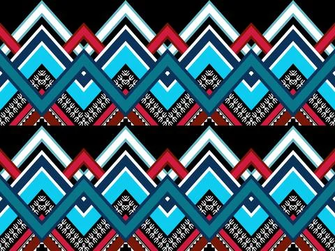 Geometric ethnic pattern seamless design for background ,Tribal geometric Stockillustratie