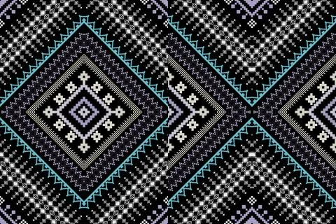 Geometric ethnic pattern seamless design for background ,Tribal geometric 스톡 일러스트