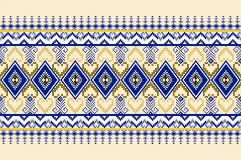 Geometric ethnic pattern seamless design for background ,Tribal geometric 스톡 일러스트