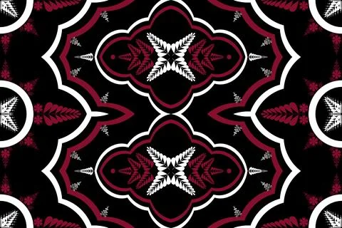 Geometric ethnic pattern seamless design for background ,Tribal geometric イラスト素材