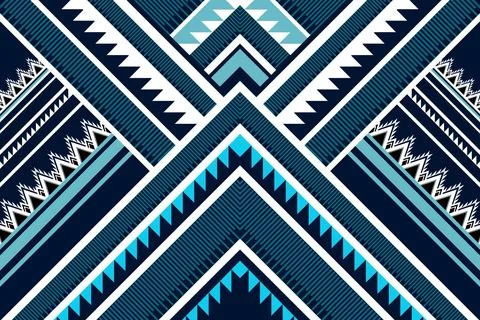 Geometric ethnic pattern seamless design for background ,Tribal geometric 스톡 일러스트