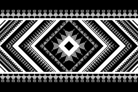 Geometric ethnic pattern seamless design for background ,Tribal geometric 스톡 일러스트