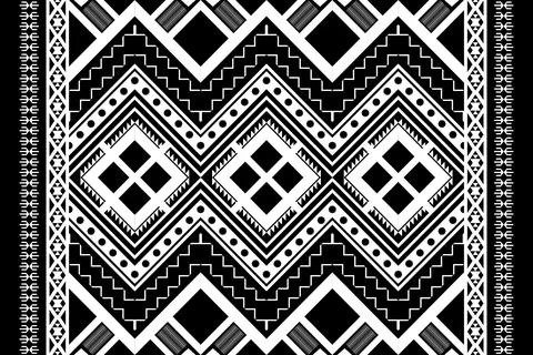 Geometric ethnic pattern seamless design for background ,Tribal geometric Stockillustratie