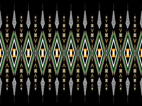 Geometric ethnic pattern seamless design for background ,Tribal geometric 스톡 일러스트
