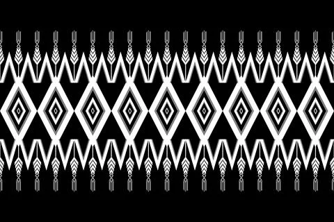 Geometric ethnic pattern seamless design for background ,Tribal geometric イラスト素材