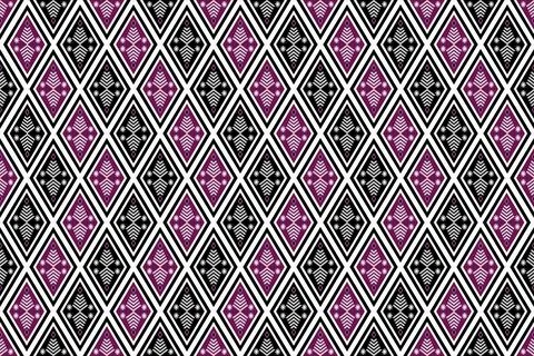 Geometric ethnic pattern seamless design for background ,Tribal geometric Stock Illustration