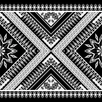 Geometric ethnic pattern seamless design for background ,Tribal geometric Stockillustratie