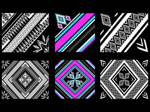 Geometric ethnic pattern seamless design for background ,Tribal geometric 스톡 일러스트