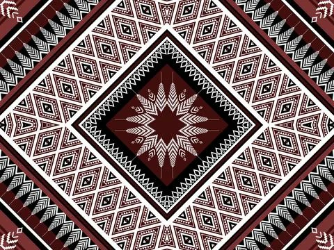 Geometric ethnic pattern seamless design for background ,Tribal geometric Stockillustratie