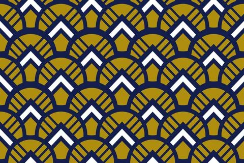 Geometric ethnic pattern seamless design for background ,Tribal geometric Stock Illustration