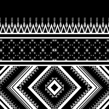 Geometric ethnic pattern seamless design for background ,Tribal geometric Stockillustratie