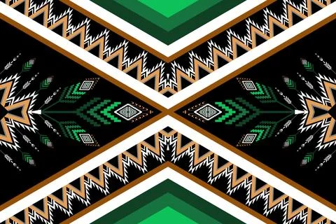 Geometric ethnic pattern seamless design for background ,Tribal geometric 스톡 일러스트