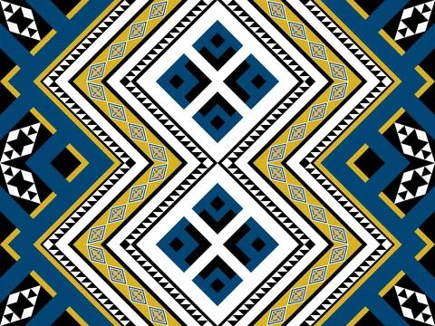 Geometric ethnic pattern seamless design for background ,Tribal geometric イラスト素材
