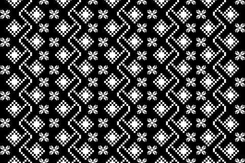 Geometric ethnic pattern seamless design for background ,Tribal geometric Stock Illustration