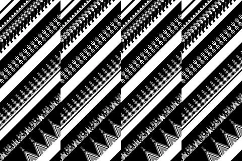 Geometric ethnic pattern seamless design for background ,Tribal geometric Stockillustratie
