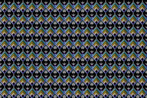 Geometric ethnic pattern seamless design for background ,Tribal geometric 스톡 일러스트