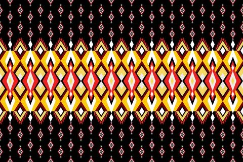Geometric ethnic pattern seamless design for background ,Tribal geometric 스톡 일러스트