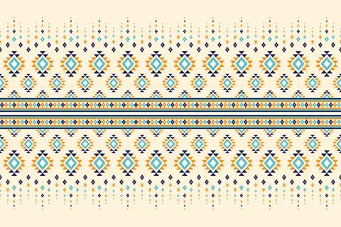 Geometric ethnic pattern seamless design for background ,Tribal geometric 스톡 일러스트
